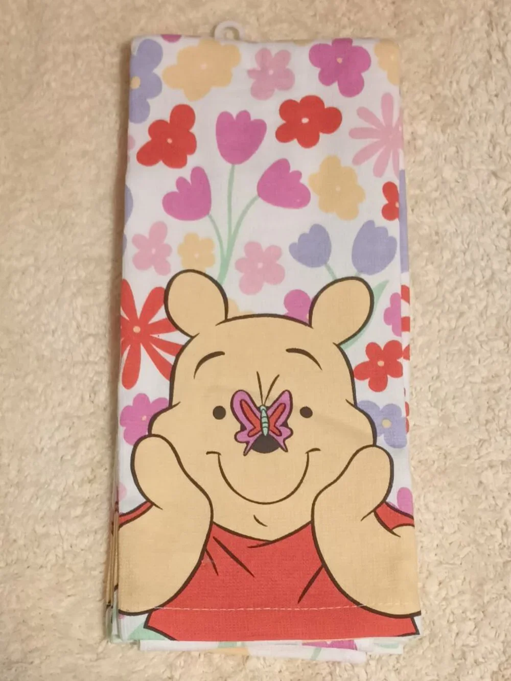 NWT ~ Disney's Winnie the Pooh, a Spring Themed Kitchen Towel Set, 16